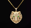 COLGANTE TIGRE OJOS VERDES